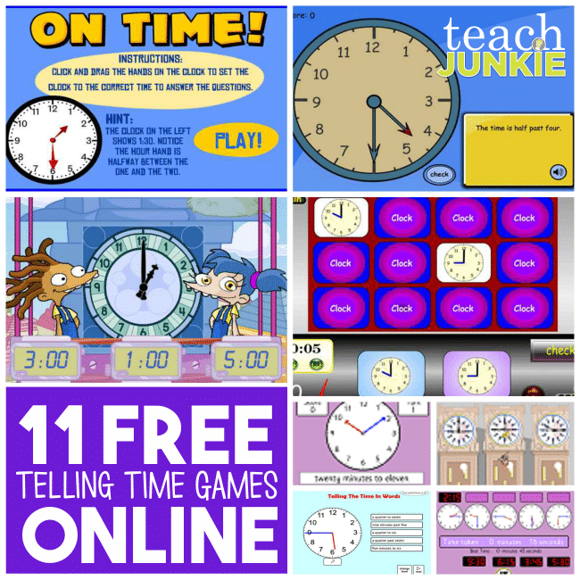 11 Free Telling Time Games Online Teach Junkie