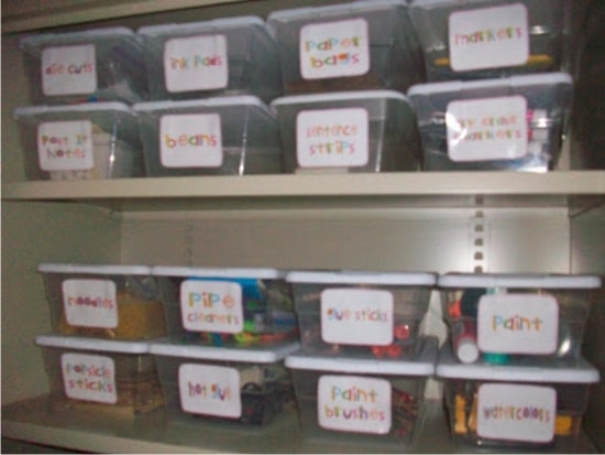 Organizing Craft Bin Labels by Teach Simple