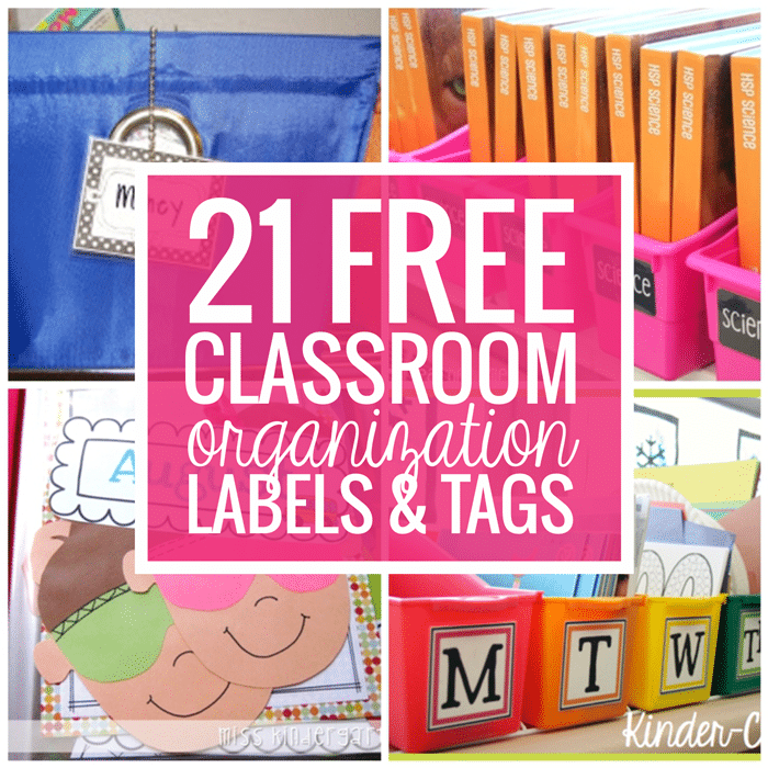 21 Free Classroom Organization Labels And s Teach Junkie