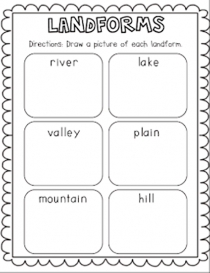 geography-word-and-picture-matching-landforms-worksheet