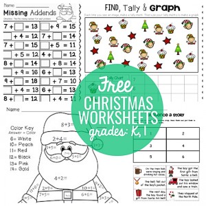 23 Festive Christmas Worksheets For K & 1st - Teach Junkie