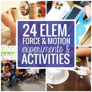 force and motion experiments for 1st grade