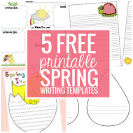 5 Free Printable Spring Writing Templates - Teach Junkie