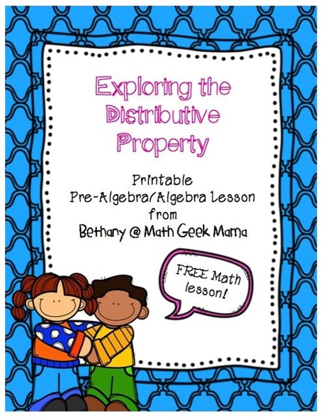 Distributive Property Lesson Teach Junkie