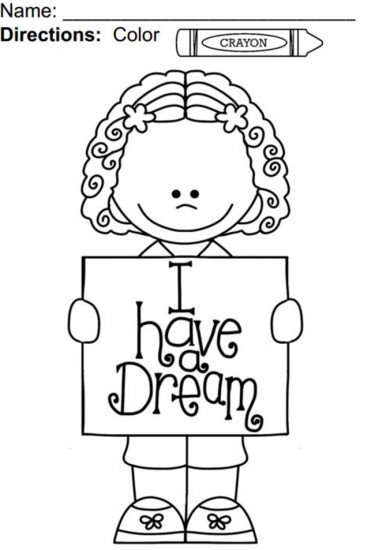 I Have a Dream Coloring Page - Teach Junkie