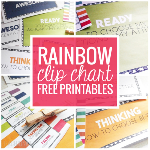 Rainbow Clip Chart Freebie +More! - Teach Junkie