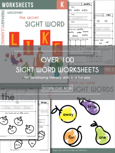 Over 100 Free Sight Words Worksheets - Teach Junkie